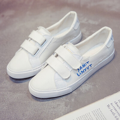 Summer 2019 breathable small white canvas womens shoes shallow Joker summer hook&loop shoes casual Korean fashion shoes
Summer 2019 breathable small white canvas womens shoes shallow Joker summer hook&loop shoes casual Korean fashion shoes