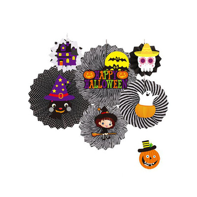 Toponeto Halloween Decorative Wall Decoration DIY Paper Fan Flower Halloween Supplies
Toponeto Halloween Decorative Wall Decoration DIY Paper Fan Flower Halloween Supplies