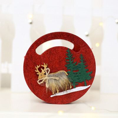 Toponeto Christmas Felt Candy Bag Portable Christmas Elk Pattern Gift Home Decor Pouch
Toponeto Christmas Felt Candy Bag Portable Christmas Elk Pattern Gift Home Decor Pouch