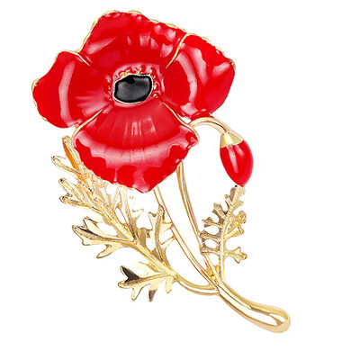 Enamel Red Crystal Flowers Poppy Brooches for Women Soldier Remembrance Days Gifts Poppy Pins
Enamel Red Crystal Flowers Poppy Brooches for Women Soldier Remembrance Days Gifts Poppy Pins