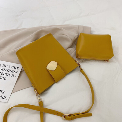 Tailored 2Pcs Women Retro Simple Pure Color Leather Hand Bag Shoulder Bag Crossbody Bags
Tailored 2Pcs Women Retro Simple Pure Color Leather Hand Bag Shoulder Bag Crossbody Bags