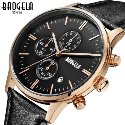 Watch Baoge baogela mens three-eye belt waterproof quartz watch mens watch mens watch
Watch Baoge baogela mens three-eye belt waterproof quartz watch mens watch mens watch