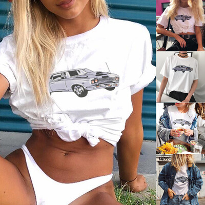 Starmoon Fashion Women Summer O-Neck Short Sleeve Car Printing Brief Casual Top T-Shirt
Starmoon Fashion Women Summer O-Neck Short Sleeve Car Printing Brief Casual Top T-Shirt