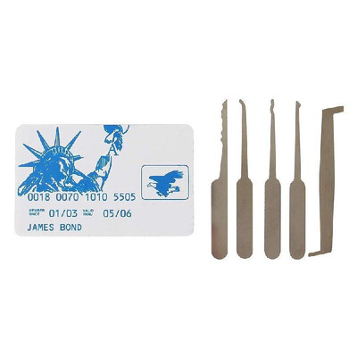 5Pcs Locksmith Padlock Stainless Steel Lock Picks Set Home Lock Fixing Skill Training
5Pcs Locksmith Padlock Stainless Steel Lock Picks Set Home Lock Fixing Skill Training
