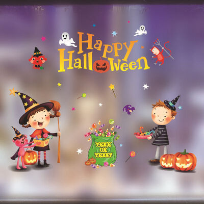New Hot Halloween Window Clings Decals Window Stickers Halloween Decorations Kit For Kids Rooms Bar Party Wall Sticker Home Decor
New Hot Halloween Window Clings Decals Window Stickers Halloween Decorations Kit For Kids Rooms Bar Party Wall Sticker Home Decor
