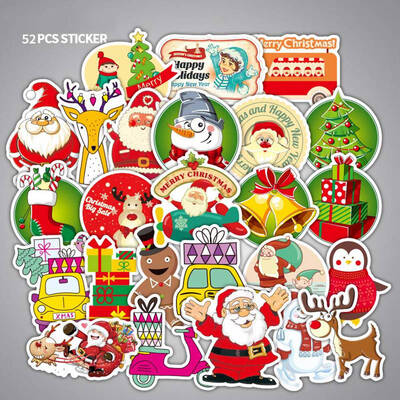 52Pcs50Pcs Merry Christmas Stickers Street Doodle Sticker Set For Christmas Day Decor Waterproof Pvc Sticker
52Pcs50Pcs Merry Christmas Stickers Street Doodle Sticker Set For Christmas Day Decor Waterproof Pvc Sticker