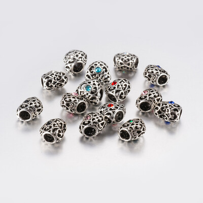 Tibetan Style Alloy Rhinestone European Beads Large Hole Beads Heart Antique Silver Mixed Color 12x125x10mm Hole 5mm
Tibetan Style Alloy Rhinestone European Beads Large Hole Beads Heart Antique Silver Mixed Color 12x125x10mm Hole 5mm