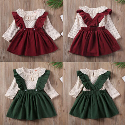 UK Toddler Baby Girl Ruffles Long Sleeve Clothes Tops Suspender Skirt Outfits
UK Toddler Baby Girl Ruffles Long Sleeve Clothes Tops Suspender Skirt Outfits