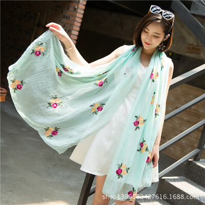 Factory direct new national wind scarf simulation silk scarf summer thin embroidered silk scarf sunscreen shawl wholesale
Factory direct new national wind scarf simulation silk scarf summer thin embroidered silk scarf sunscreen shawl wholesale