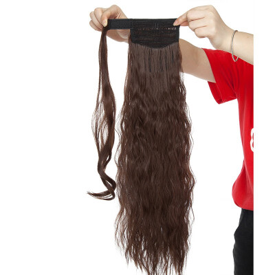20 Inch Long Corn Wave Ponytail Extension Magic Paste Heat Resistant Wavy Synthetic Wrap Around Ponytail Black Hairpiece for Women
20 Inch Long Corn Wave Ponytail Extension Magic Paste Heat Resistant Wavy Synthetic Wrap Around Ponytail Black Hairpiece for Women