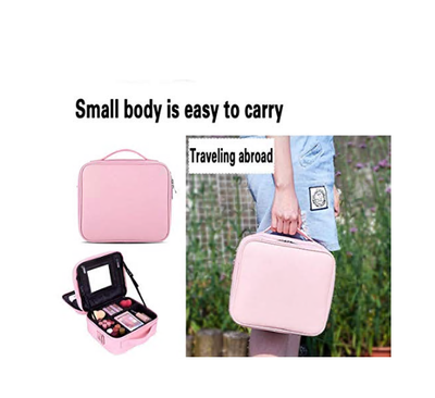 Three-layer travel Cosmetic bag Portable Storage bag Cosmetic bag With Mirror Cosmetic box Train box - large Capacity&Adjusta
Three-layer travel Cosmetic bag Portable Storage bag Cosmetic bag With Mirror Cosmetic box Train box - large Capacity&Adjusta