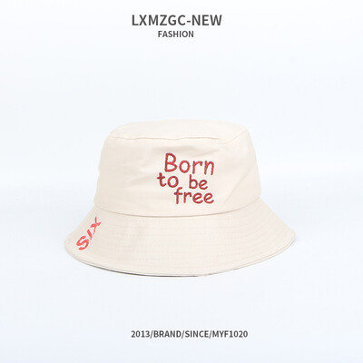 Lovers new hat letter embroidered fishermans hat outdoor sun shading sun hat large eaves flat top basin hat
Lovers new hat letter embroidered fishermans hat outdoor sun shading sun hat large eaves flat top basin hat