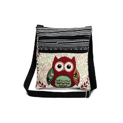 Women Mini Crossbody Bag Owl Embroidery Jacquard Zipper Adjustable Strap Light Messenger Travel Outdoor Shoulder Bag
Women Mini Crossbody Bag Owl Embroidery Jacquard Zipper Adjustable Strap Light Messenger Travel Outdoor Shoulder Bag
