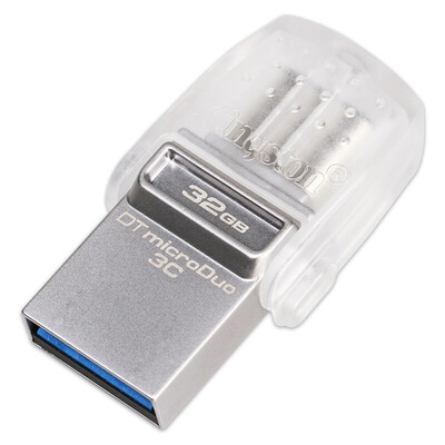 Kingston DataTraveler microDuo 3C 64GB USB31 Type-C OTG Dual Flash Drive Pen Drive Memory Stick for New MacBook 12"for 2016 MacB
Kingston DataTraveler microDuo 3C 64GB USB31 Type-C OTG Dual Flash Drive Pen Drive Memory Stick for New MacBook 12"for 2016 MacB