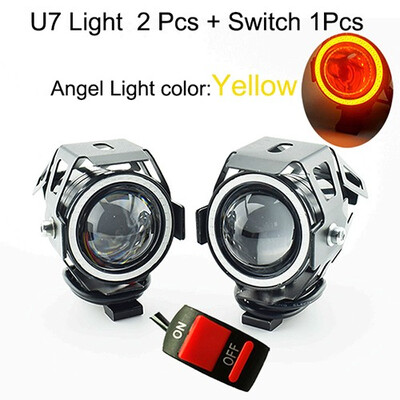 1Pair Motorcycle LED U7 Headlights 12V 125w High Brightness Motorbike spotlight Motor Driving Head Lights motor auxiliary fog lamp
1Pair Motorcycle LED U7 Headlights 12V 125w High Brightness Motorbike spotlight Motor Driving Head Lights motor auxiliary fog lamp
