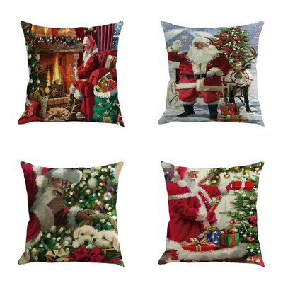 Tailored 4PC Happy Christmas Pillow Cases Linen Sofa Cushion Cover Home Decor Pillow Case
Tailored 4PC Happy Christmas Pillow Cases Linen Sofa Cushion Cover Home Decor Pillow Case