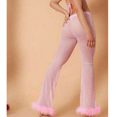 Sexy Women Beach Mesh Ruffles Sheer Wide Leg Pants Loose Bikini Cover Up See Through High Waist Flared Leg Long Trousers
Sexy Women Beach Mesh Ruffles Sheer Wide Leg Pants Loose Bikini Cover Up See Through High Waist Flared Leg Long Trousers