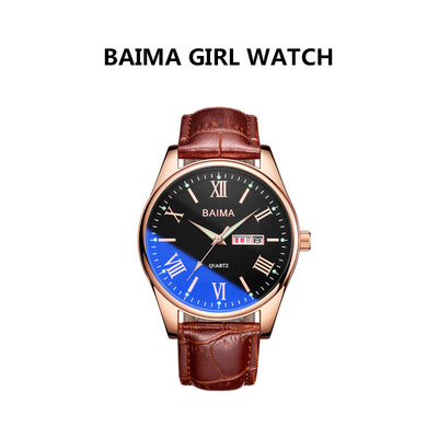 Korean fashion leisure simple belt womens watch waterproof double date student quartz watch woman
Korean fashion leisure simple belt womens watch waterproof double date student quartz watch woman
