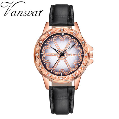 Vansvar Watches Women Quartz Wristwatch Clock Ladies Dress Gift Watches Fashion Rose Flowers Wrist Watch Relogio Feminino 533
Vansvar Watches Women Quartz Wristwatch Clock Ladies Dress Gift Watches Fashion Rose Flowers Wrist Watch Relogio Feminino 533