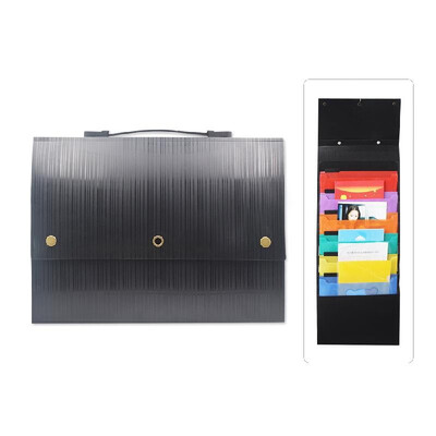 Multi-functional Hanging File Folder Holder Cascading Wall Organizer with Handle Hanger Hooks Colored Layers 6 Pockets A4 Size Hea
Multi-functional Hanging File Folder Holder Cascading Wall Organizer with Handle Hanger Hooks Colored Layers 6 Pockets A4 Size Hea