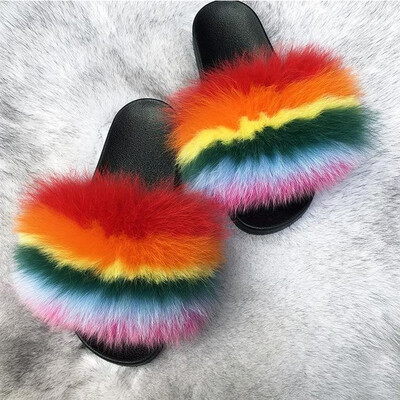 QIU YAN new fashion wild fox real hair slippers word trawl net red cool dragging tide shoes 16884
QIU YAN new fashion wild fox real hair slippers word trawl net red cool dragging tide shoes 16884