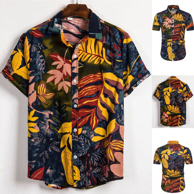 Toponeto Mens Ethnic Short Sleeve Casual Cotton Linen Printing Hawaiian Shirt Blouse
Toponeto Mens Ethnic Short Sleeve Casual Cotton Linen Printing Hawaiian Shirt Blouse