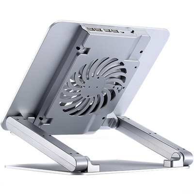 Small E lifting aluminum alloy laptop bracket Blu-ray fan 4USB port HUB standing office protection cervical vertebra desktop radiator for apple millet&other AF25-N silver
Small E lifting aluminum alloy laptop bracket Blu-ray fan 4USB port HUB standing office protection cervical vertebra desktop radiator for apple millet&other AF25-N silver