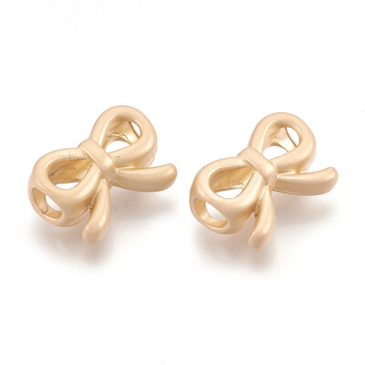 Alloy European Beads Large Hole Beads Matte Style Bowknot Matte Golden 15x11x7mm Hole 4mm
Alloy European Beads Large Hole Beads Matte Style Bowknot Matte Golden 15x11x7mm Hole 4mm