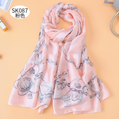 Spring&summer fashion chain sunscreen silk scarf female silk satin long scarf dual-use large shawl beach towel shawl
Spring&summer fashion chain sunscreen silk scarf female silk satin long scarf dual-use large shawl beach towel shawl