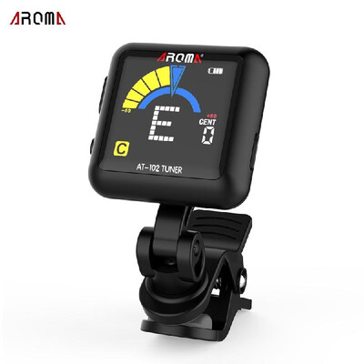 AROMA AT-102 Rechargeable Rotatable Clip-on Electronic Tuner Color Screen with Built-in Battery USB Cable for Chromatic Guitar Bas
AROMA AT-102 Rechargeable Rotatable Clip-on Electronic Tuner Color Screen with Built-in Battery USB Cable for Chromatic Guitar Bas
