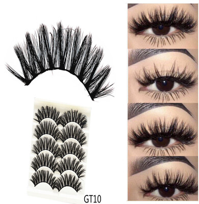 Gobestart 3D Imitation Water Mane Stereo Fiber False Eyelashes Long Thick Eyelashes 5Pairs 
Gobestart 3D Imitation Water Mane Stereo Fiber False Eyelashes Long Thick Eyelashes 5Pairs