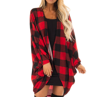 Toponeto Womens Fashion Lattice Autumn Winter Long Sleeve Bats Sleeves Fashion Long Coat
Toponeto Womens Fashion Lattice Autumn Winter Long Sleeve Bats Sleeves Fashion Long Coat