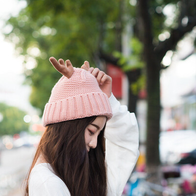 Brilliant Hat Lady Autumn&Winter New Sweet Antler Knitted Wool Cap Korean Outdoor Furring Thickening Headgear
Brilliant Hat Lady Autumn&Winter New Sweet Antler Knitted Wool Cap Korean Outdoor Furring Thickening Headgear