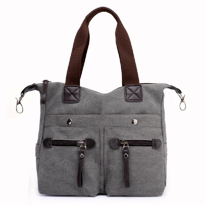 Fashion Women Canvas Handbag Casual Shoulder Bag Pockets Large Capacity Vintage Crossbody Tote Travel Bag
Fashion Women Canvas Handbag Casual Shoulder Bag Pockets Large Capacity Vintage Crossbody Tote Travel Bag