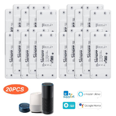 SONOFF Basic Wifi Switch Works with Alexa for Google Home Timer 10A2200W Wireless Remote Switch for AndroidIOS APP Control for E
SONOFF Basic Wifi Switch Works with Alexa for Google Home Timer 10A2200W Wireless Remote Switch for AndroidIOS APP Control for E