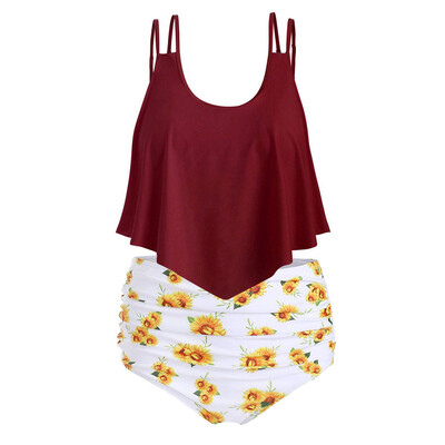 Roseonmyhand Women Two Pieces Bathing Suits Top Ruffled With High Waisted Bottom Bikini Set
Roseonmyhand Women Two Pieces Bathing Suits Top Ruffled With High Waisted Bottom Bikini Set