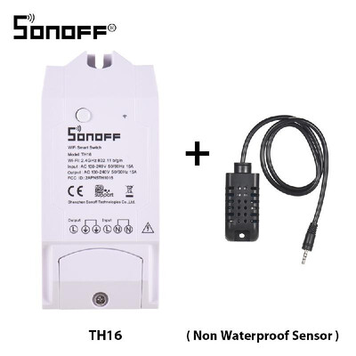 SONOFF TH16 WiFi Wireless Smart Switch Monitoring Temperature Humidity Wireless Home Automation Kit Works With Amazon Alexa Google
SONOFF TH16 WiFi Wireless Smart Switch Monitoring Temperature Humidity Wireless Home Automation Kit Works With Amazon Alexa Google