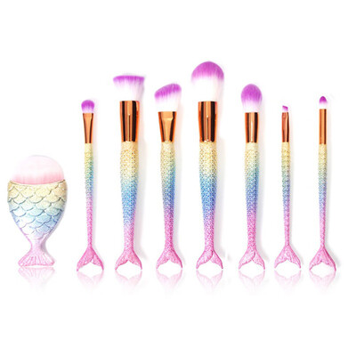 Toponeto New Arrival 8Pc Mermaid Foundation Eyeshadow Contour Eye Lip Makeup Brushes Set
Toponeto New Arrival 8Pc Mermaid Foundation Eyeshadow Contour Eye Lip Makeup Brushes Set