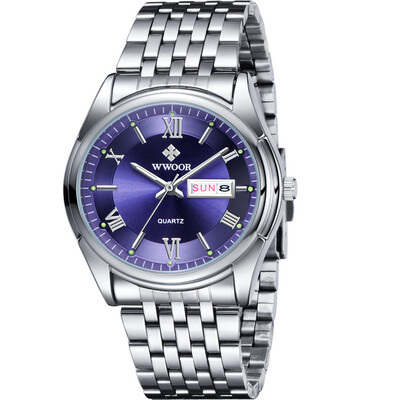 WWOOR grip love Swiss watch mens watch steel belt calendar luminous student mens watch
WWOOR grip love Swiss watch mens watch steel belt calendar luminous student mens watch
