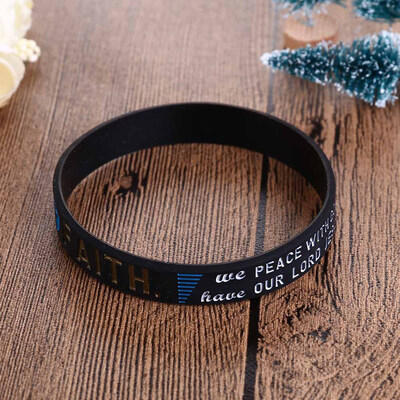 1pc Flexible Faith Believe Peace Grace Bible Christian Religious Romans Sport Silicone Bracelet Rubber Wristband
1pc Flexible Faith Believe Peace Grace Bible Christian Religious Romans Sport Silicone Bracelet Rubber Wristband