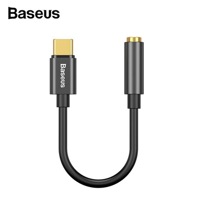 Baseus Type-C Male to 35mm Female audio cable adapter for mobile phone AUX jack headphone adapter for Type-C
Baseus Type-C Male to 35mm Female audio cable adapter for mobile phone AUX jack headphone adapter for Type-C