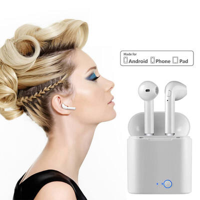 i7s Waterproof Mini Wireless Bluetooth Earphone Twins Stereo In-Ear Headset Earphone With Charging Box For Iphone Air pods
i7s Waterproof Mini Wireless Bluetooth Earphone Twins Stereo In-Ear Headset Earphone With Charging Box For Iphone Air pods