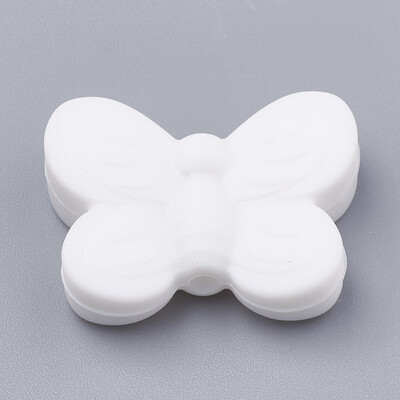 Food Grade Environmental Silicone Beads Chewing Beads For Teethers DIY Nursing Necklaces Making Butterfly White 20x25x6mm Ho
Food Grade Environmental Silicone Beads Chewing Beads For Teethers DIY Nursing Necklaces Making Butterfly White 20x25x6mm Ho
