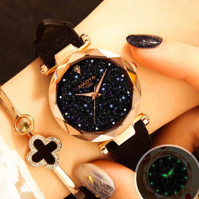 Watch waterproof fashion Korean version of simple casual atmosphere retro luminous star quartz female watch
Watch waterproof fashion Korean version of simple casual atmosphere retro luminous star quartz female watch