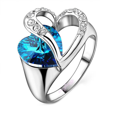 Ring1PC Silver Plated Blue Crystal Gemstone Amethyst Heart Diamond Ring Valentine Day Gift
Ring1PC Silver Plated Blue Crystal Gemstone Amethyst Heart Diamond Ring Valentine Day Gift