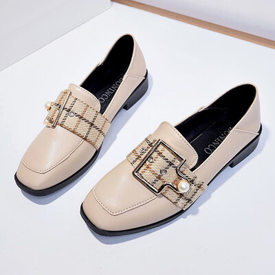 Rugged-heeled single-shoe woman with small leather shoes in early spring Checker English Rugged-heeled Rover shoe woman
Rugged-heeled single-shoe woman with small leather shoes in early spring Checker English Rugged-heeled Rover shoe woman