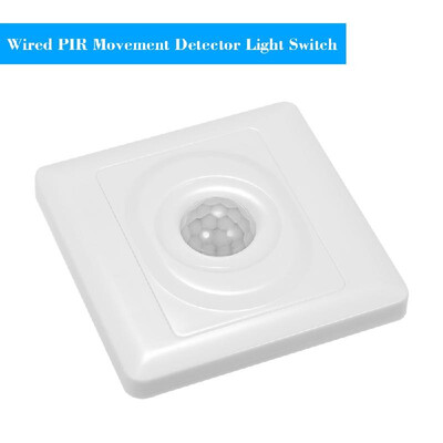 Wall Mounted Automatic IR Infrared Motion Sensor ONOFF Switch Wired PIR Movement Detector Light Switch
Wall Mounted Automatic IR Infrared Motion Sensor ONOFF Switch Wired PIR Movement Detector Light Switch