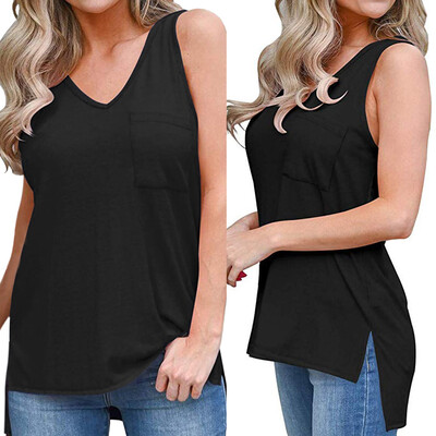 Starmoon Women High Low Tank Tops Side Split V Neck Summer Sleeveless Shirts with Pockets
Starmoon Women High Low Tank Tops Side Split V Neck Summer Sleeveless Shirts with Pockets