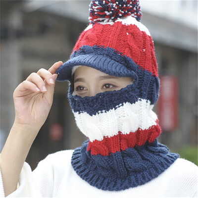 Knitted Hat Cycling Hat Womens Winter Korean Youth Duck Tongue Hat with Velvet Thickened Wool Ball Face Covering Cap
Knitted Hat Cycling Hat Womens Winter Korean Youth Duck Tongue Hat with Velvet Thickened Wool Ball Face Covering Cap
