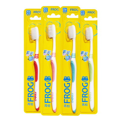 Frog FROG Set Series 525 Adult Toothbrush 4 Pack Soft Silk Soft Anti-split Anti-Fat Hair Special Pack random colors
Frog FROG Set Series 525 Adult Toothbrush 4 Pack Soft Silk Soft Anti-split Anti-Fat Hair Special Pack random colors